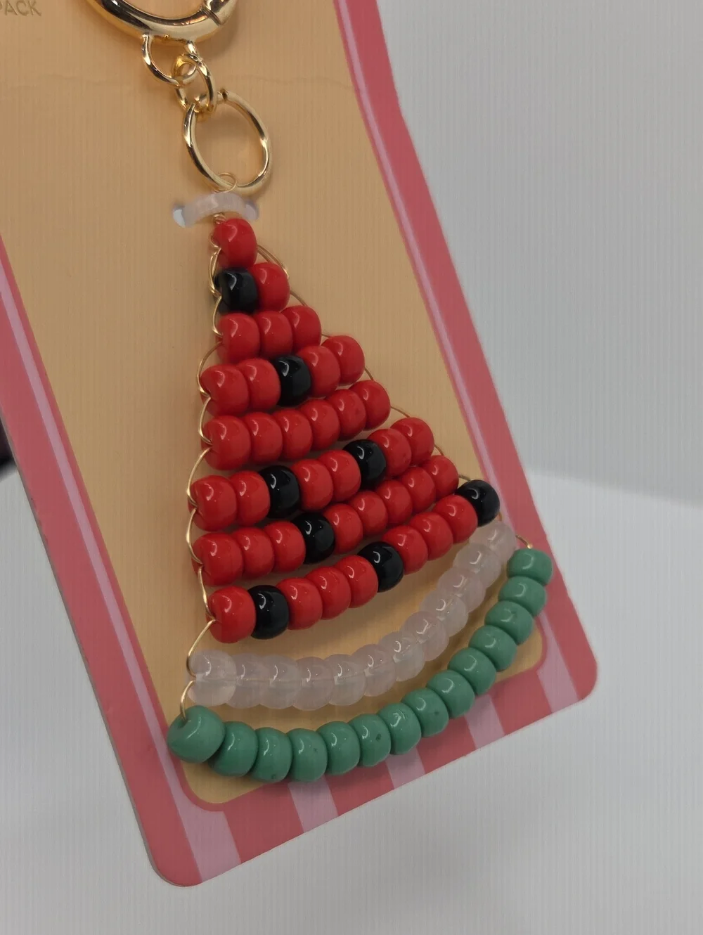 🍉▪️Piper K ▪️ UK exlcusive Beaded Watermelon Bag Charm Key Chain